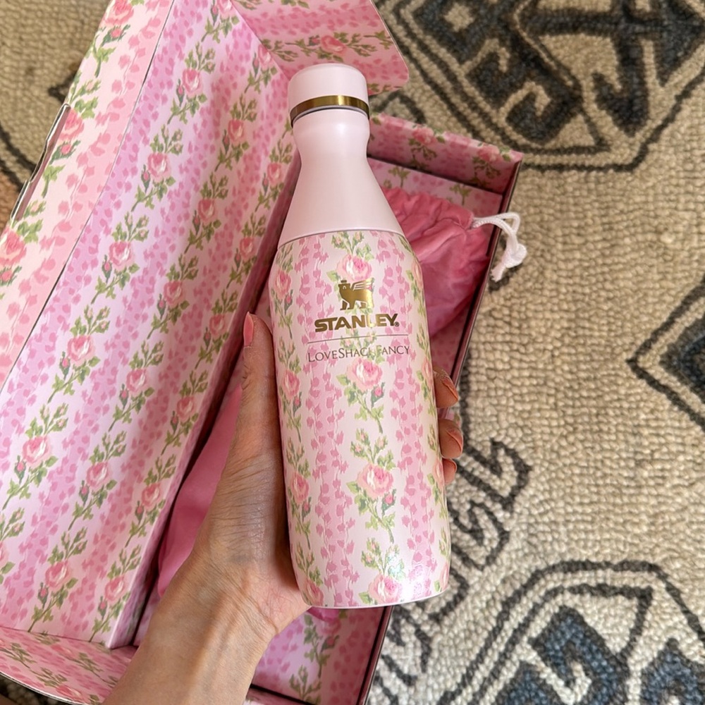 Stanley x Loveshackfancy 12 oz all day slim bottle